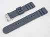 Poseidon Neoprenarmband 18mm silber